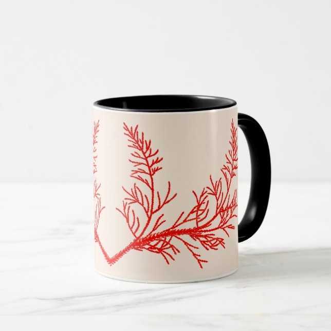 Caneca Cedar Folhas em Combo Mug (11 oz.) (Frente Esquerda)