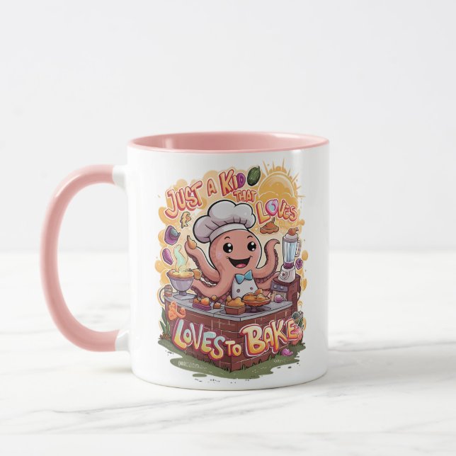 Caneca Cefalópodes Culinários: Delícia do Cozinhar Octopu (Esquerda)