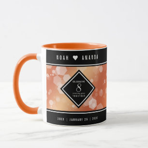 Caneca Celebração do aniversário de casamento de Bronze E