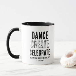 Caneca Celebração do Crio de dança do dia dos coreógrafos