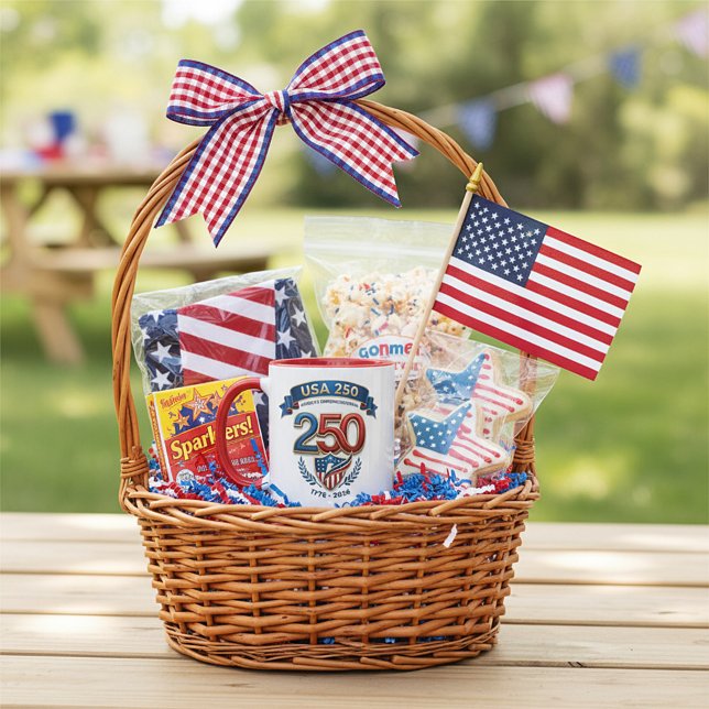 Caneca celebração USA 250 (Criador carregado)