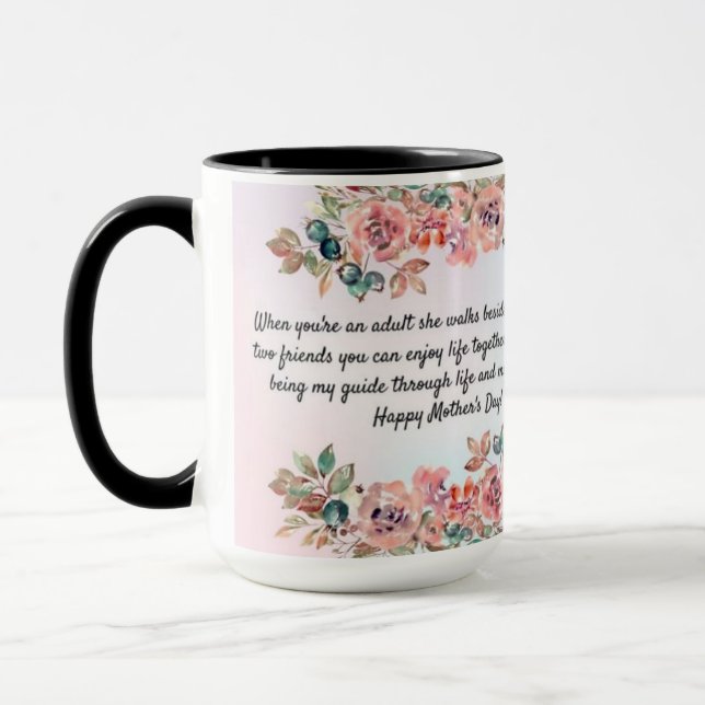 Caneca Celebrar com um Dia de as mães feliz (Esquerda)