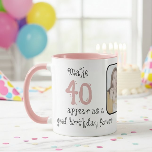Caneca Celebrate the 40th Birthday in Style, Personalized (Criador carregado)