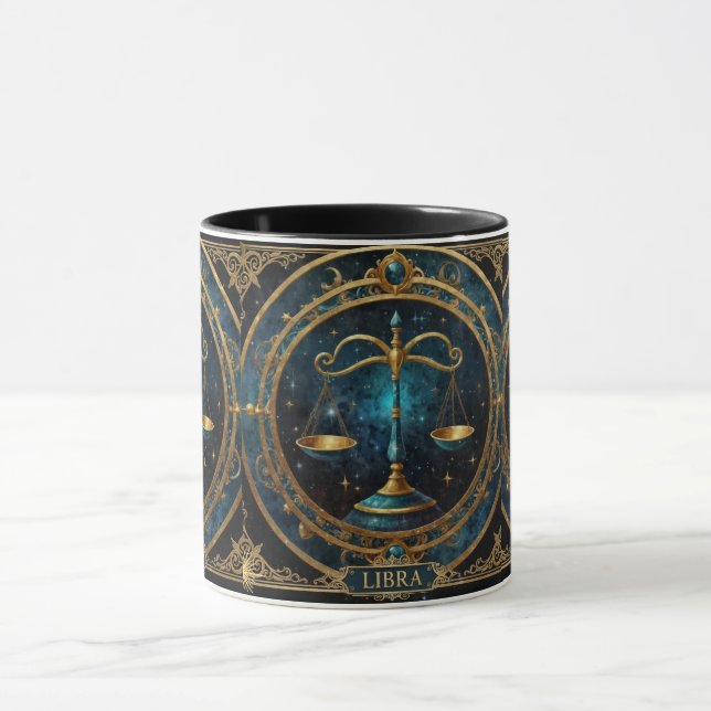 Caneca Celebre a beleza e o equilíbrio de Libra (Centro)