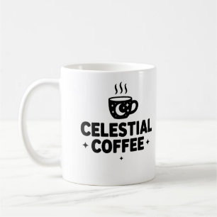 Caneca Celestial de Café - Lua e Estrelas Copa Cós