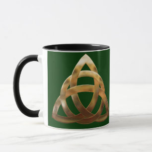 Caneca Celtic Dourada Trinity Knot