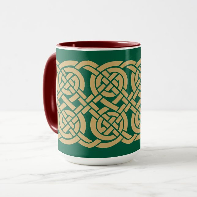Caneca Celtic Knots Frieze Pattern (Frente Esquerda)