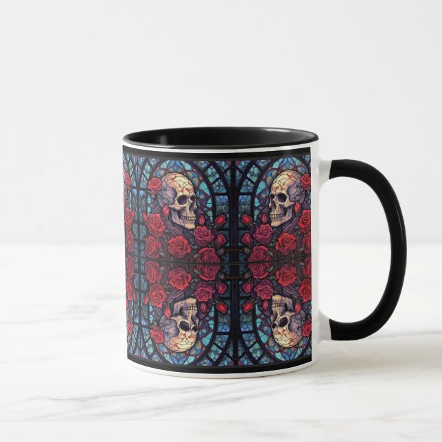 Caneca Células e Rosas Espelhados (Direita)