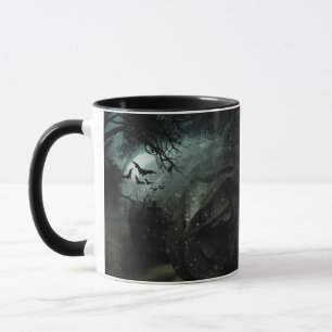 Caneca Cemitério de Rosa preto, Patterno Halloween Mug