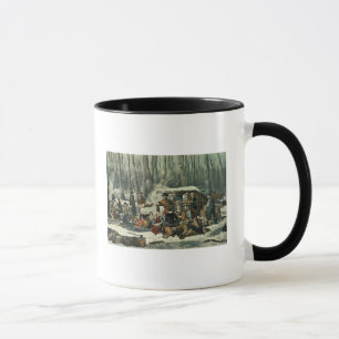 Caneca Cena americana da floresta - bordo que adoça, 185