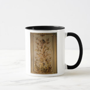 Caneca Cena da caça, painelamento de madeira da sala de