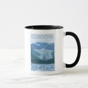 Caneca Cena da geleira - Cordova, Alaska