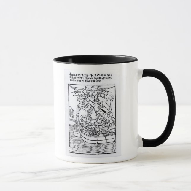 Caneca Cena 'da navegação de St. Brendan (Direita)
