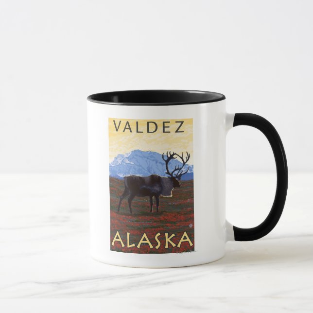 Caneca Cena das Caraíbas - Valdez, Alasca (Direita)
