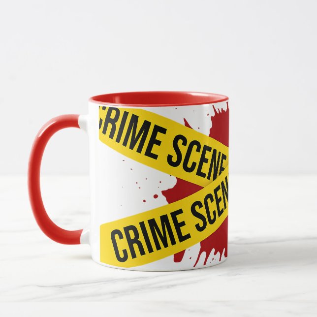 Caneca Cena de Crime Verdadeiro (Esquerda)
