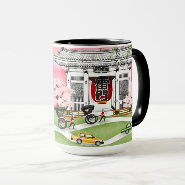 Caneca Cena de Japão (Frente Esquerda)