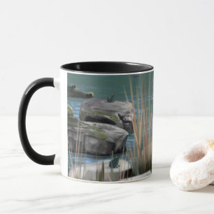 Caneca Cena de Mug Nature com Crocs, Rocks e Sapos