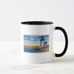 Caneca Cena do farol do ponto de Brant