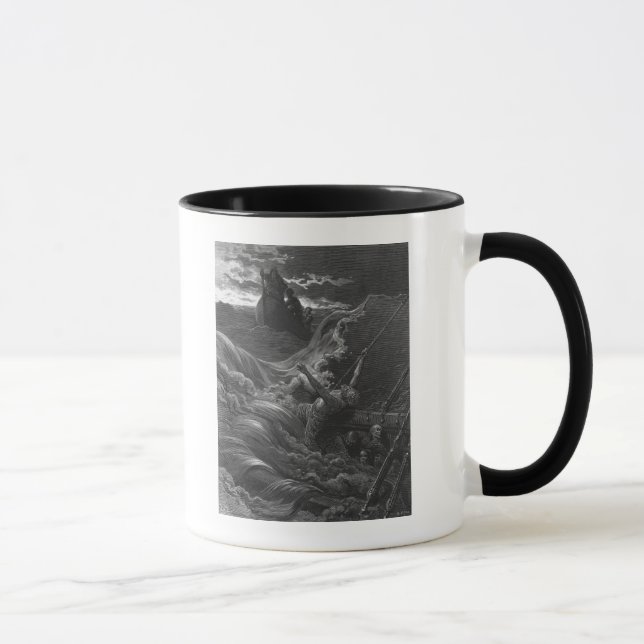 Caneca Cena 'do Rime do Mariner antigo (Direita)