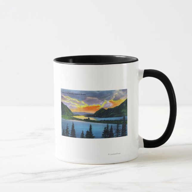 Caneca Cena do Sol no Rio Columbia (Direita)