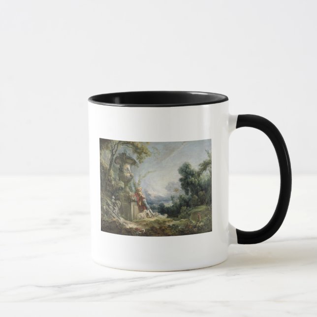 Caneca Cena pastoral, ou pastor novo em uma paisagem (Direita)