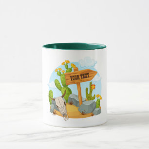 Caneca Cena personalizável do sudoeste americano