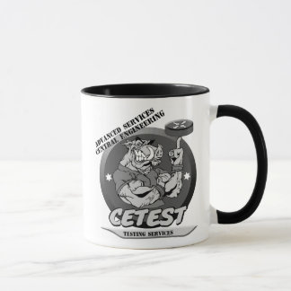 Caneca central do teste da engenharia