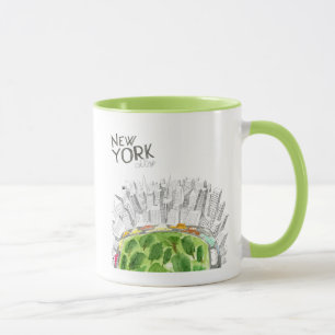 Caneca Central Park & colagem da Nova Iorque