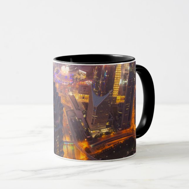 Caneca Centro da cidade de Xangai (Frente Esquerda)