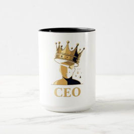 Caneca CEO Crown Graphic T-Shirt – Minimalist V2