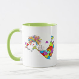 Caneca Ceramic Mug Whimsical Fairy