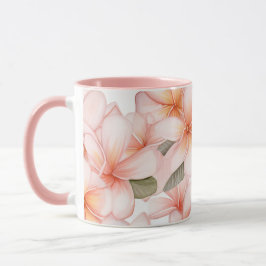 Caneca Cerâmica Combo Rosa Bege Frangipani