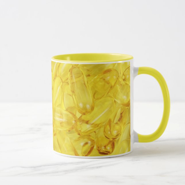 Caneca Cerâmica de Óleo de Peixe (Direita)