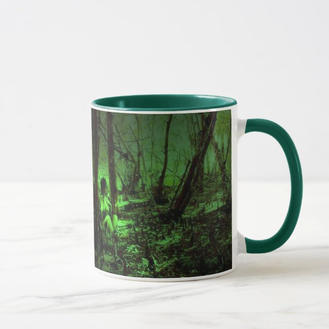 caneca cerâmica do avatar elfo da madeira (Direita)