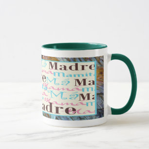 Caneca cerâmica do Mama/turquesa de Mamacita