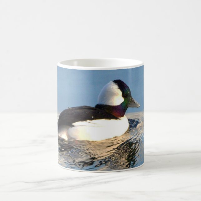Caneca cerâmica do pato do Bufflehead (Centro)