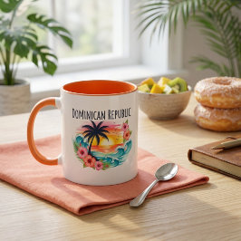 Caneca Cerâmica do Patrimônio da República Dominicana