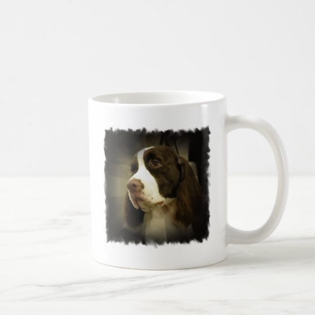 Caneca cerâmica do Spaniel de Springer (Direita)