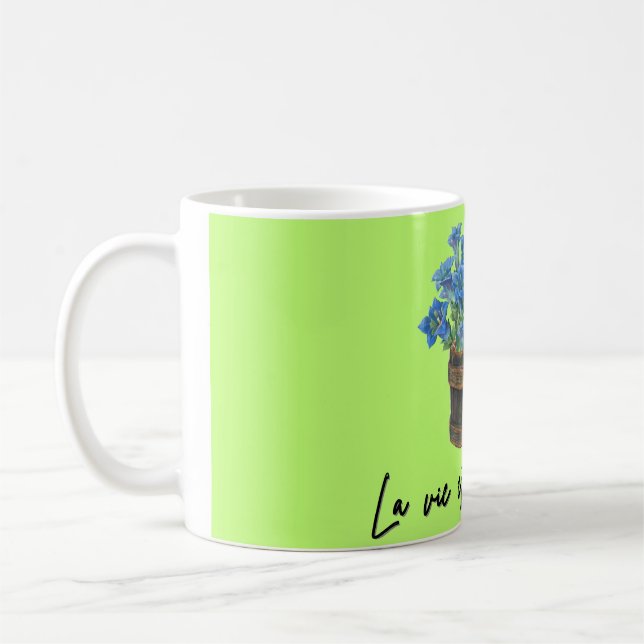 Caneca Cerâmica Floral (Esquerda)