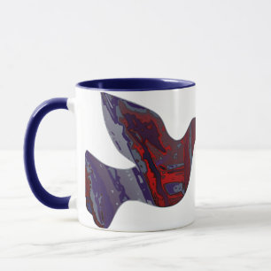 Caneca Cerâmica Silhueta de Pombo Realidade Sombri