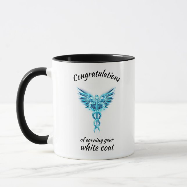 Caneca Cerimônia do Casaco Branco Cristal Médico (Esquerda)