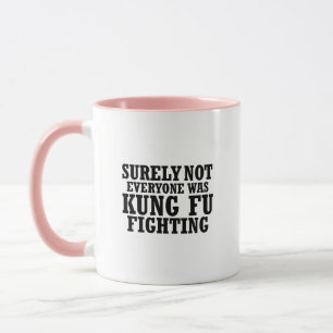 Caneca Certamente não todos era luta engraçada de Kung 