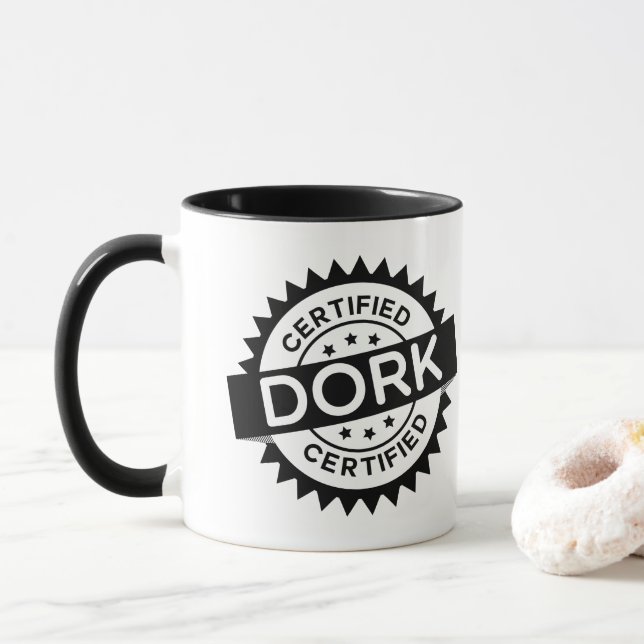 Caneca certificada do Dork (Com Donut)