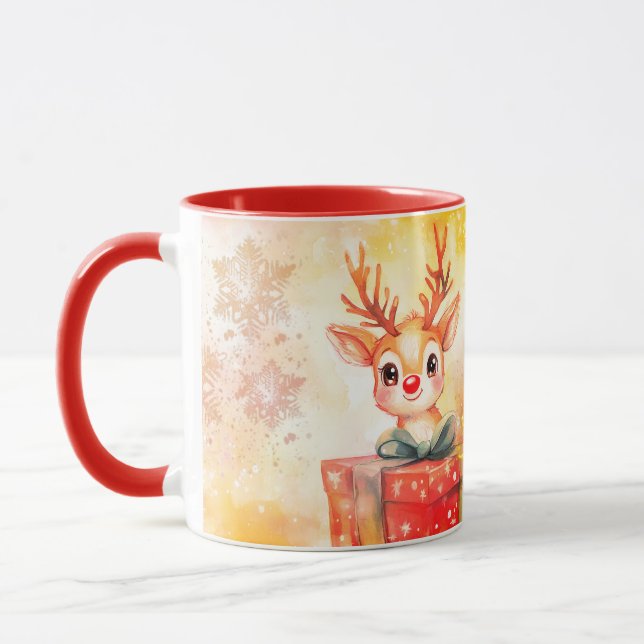 Caneca cervo de Natal (Esquerda)