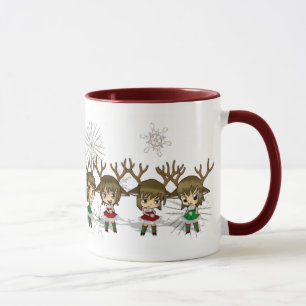 Caneca Cervos todos de Chibi