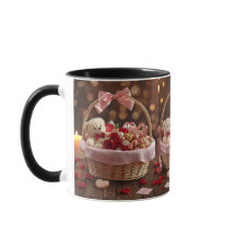 Cesta Romântica de Teddy Rosa Manhã de São Valentã