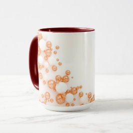 Caneca Céu Congelado Azul Cobre Bolha