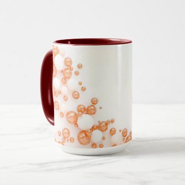 Caneca Céu Congelado Azul Cobre Bolha (Frente Esquerda)