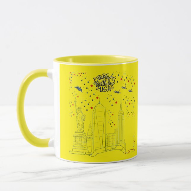 Caneca Céu de Chamas da Liberdade amarelo (Esquerda)