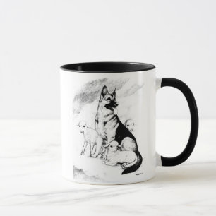 Caneca Céu do cão, o rebanho do mestre